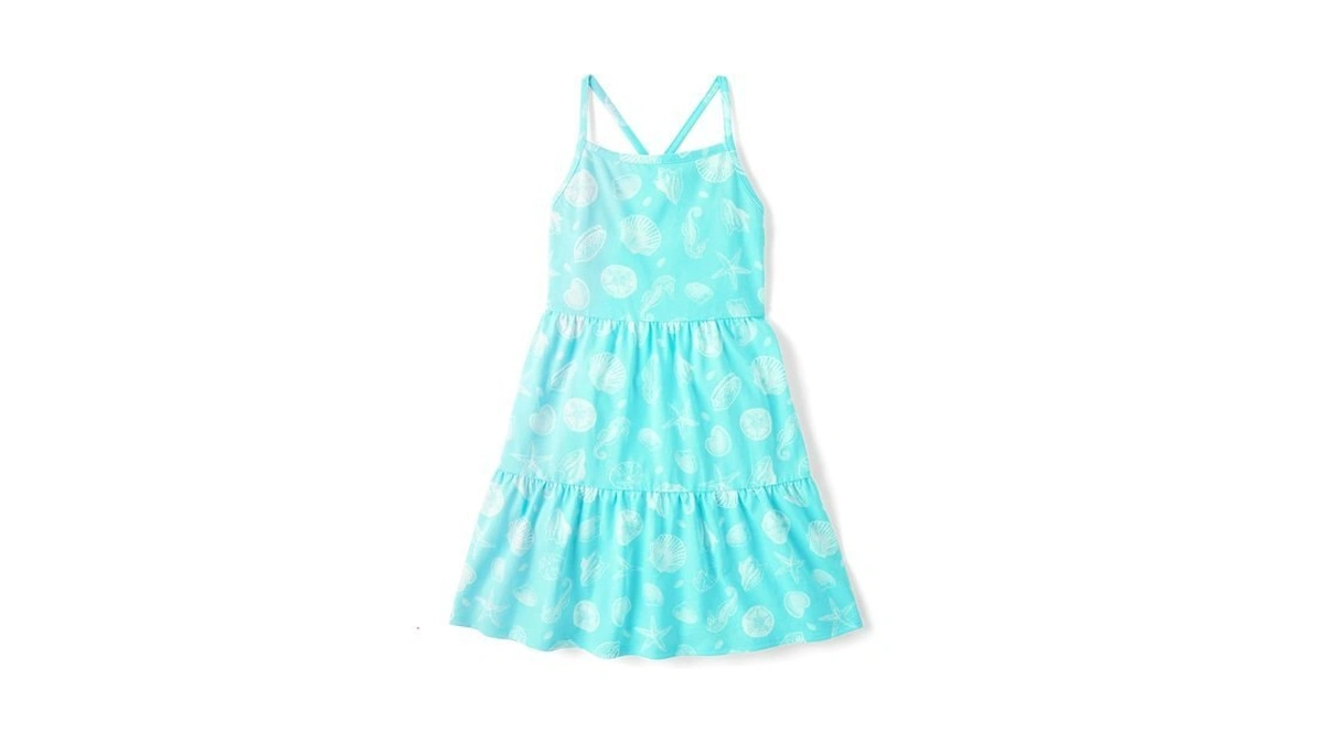 The Children's Place,girls,casual Sleeveless Tiered Dresses,pastel Blue,x-small