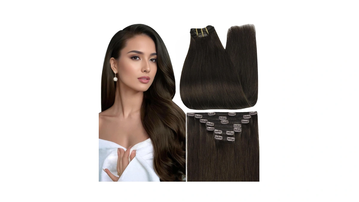 Full Shine Hair Etensions Human Hair Etension...