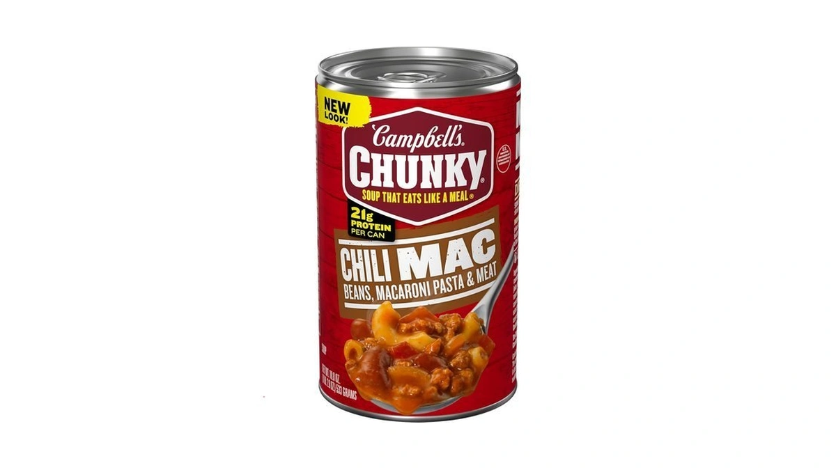 Campbell's Chunky Soup, Chili Mac Soup, 18.8 Ounce Can