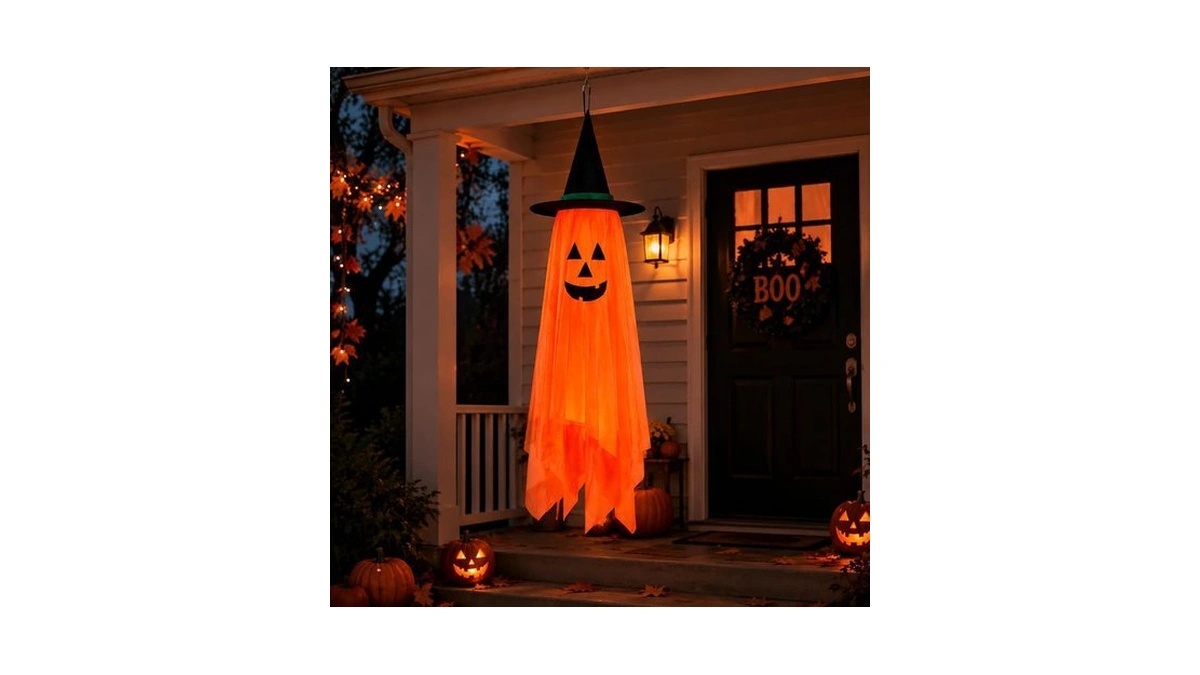 Amazon coupon: Baboea Halloween Decorations Ghost Hangi