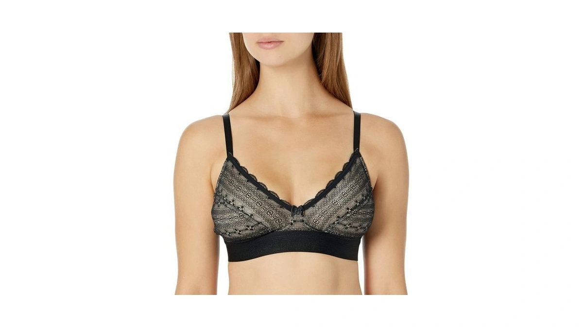 Cleo By Panache Lyzy Triangle Bralette, 38f, Black