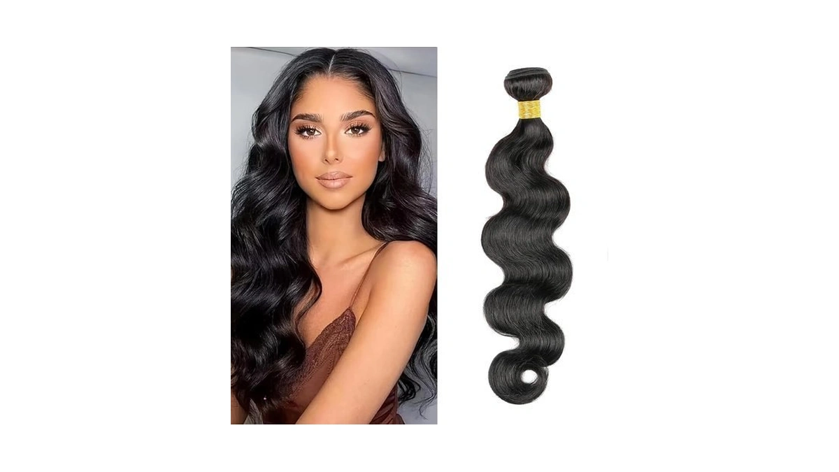 Peenoll 30 Inch Body Wave Human Hair Bundles Natural Black
