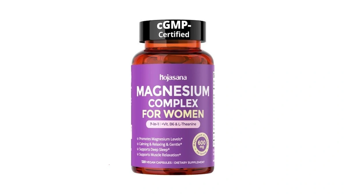 Hojasana 7-in-1 Magnesium Complex For Women For Sleep, 120 Vegan