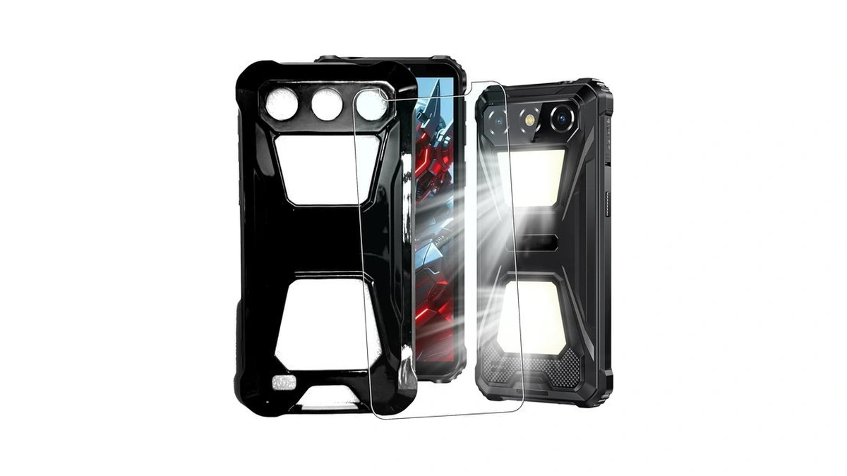 Neoyukl Case For Oukitel G5 With Tempered Glass Screen Protector