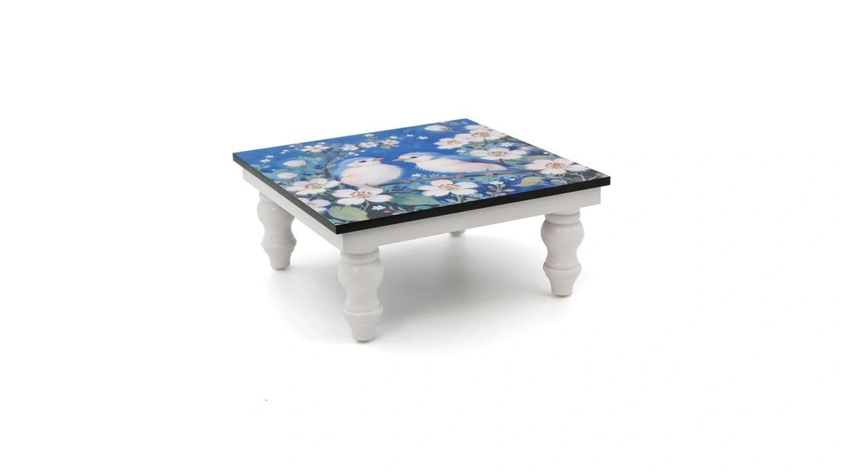 Sinsamavo Wooden Rustic Riser Display Stand, Pedestal Tiered Tray Décor,