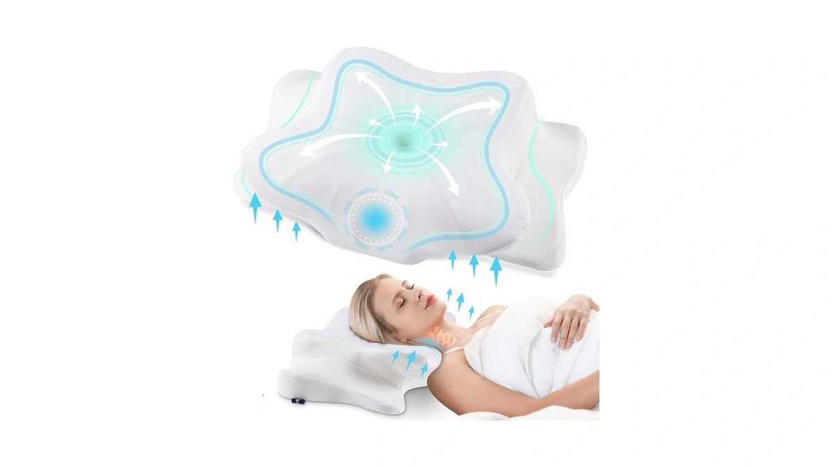 Donama Cervical Pillow For Neck And Shoulder,contour Memory Foam Pillow,ergonomic