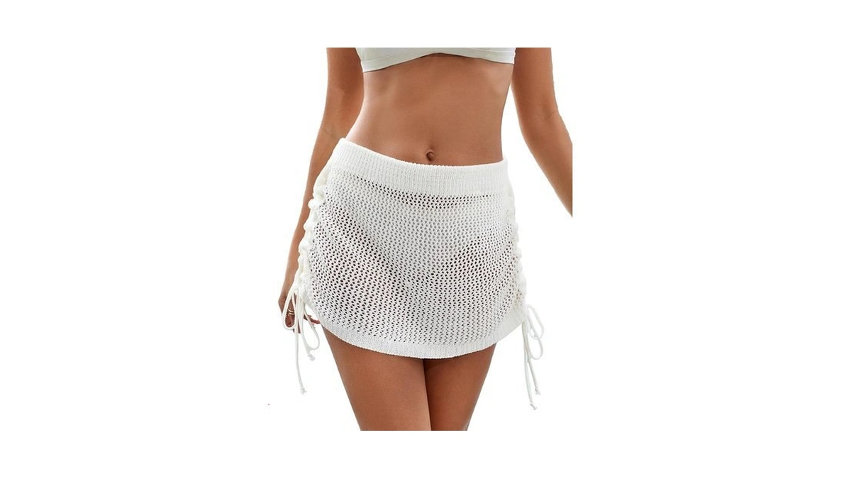 Eddoyee Cover Up For Women Crochet Skirt