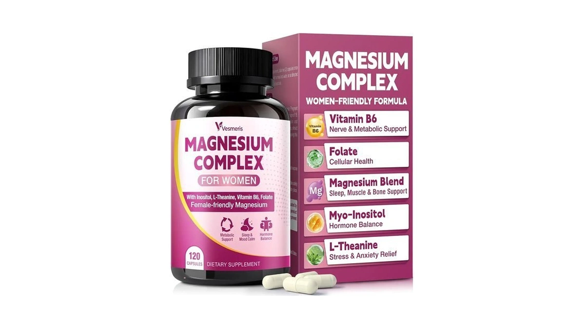 Magnesium Complex For Women, 10 In 1 Magnesium Glycinate, Citrate,