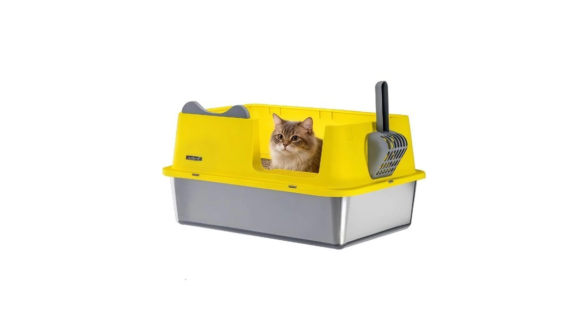 Xl Stainless Steel Cat Litter Box For All Cats With