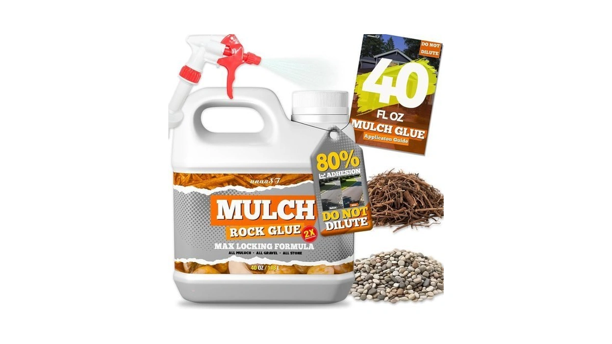 Mulch Glue For Landscaping, 40oz Rock Glue For Landscaping, Gravel