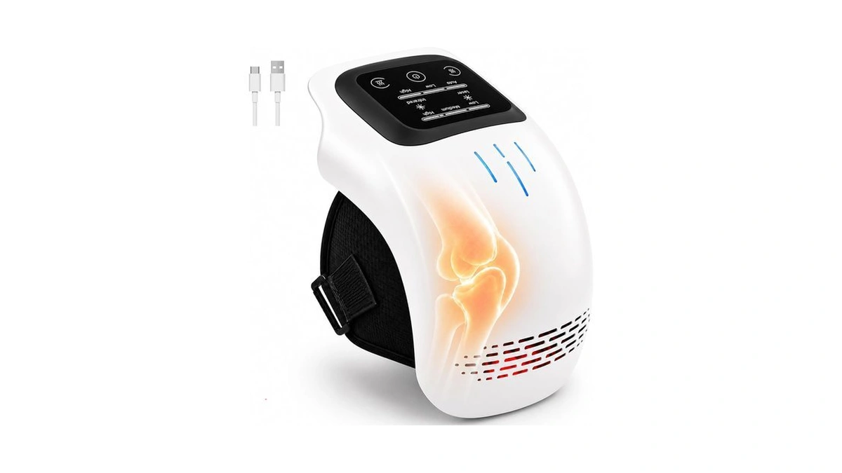 Neidga Cordless Knee Massager With Heat And Vibration For Pain
