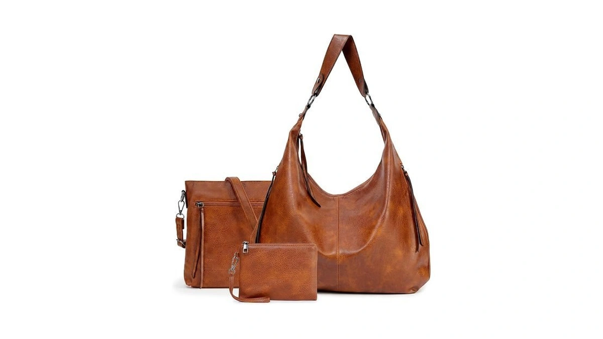 Auralith Purses For Women, 3-in-1 Hobo Crossbody Shoulder Handbags Bags