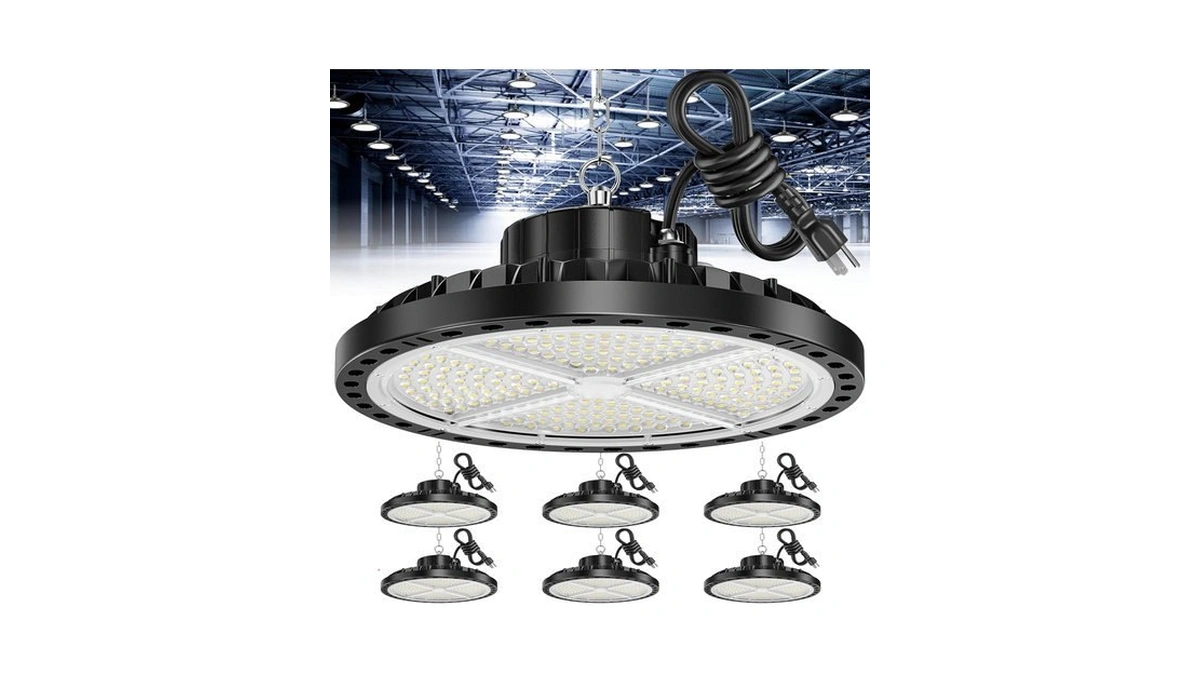 Iskydraw Ufo Led High Bay Lights 6 Pack, 200w 30000lm
