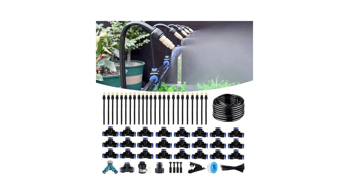 100ft Drip Irrigation Kit, Automatic Garden Watering System With Tool-free