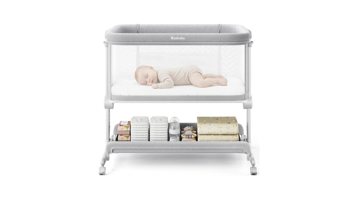Ezebaby Baby Bassinets Bedside Sleeper, Portable Bedside Bassinet For Baby