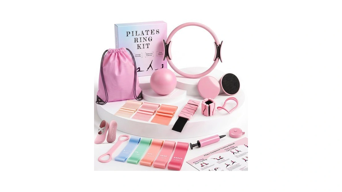 Povavcx 24 Pcs At Home Pilates Kit For Women, Pilates