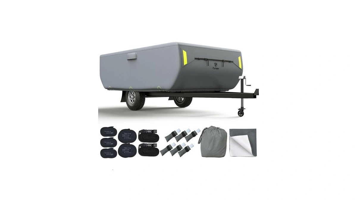 Upgraded 7 Layers Pop Up Camper Cover Heavy Duty Fabric
