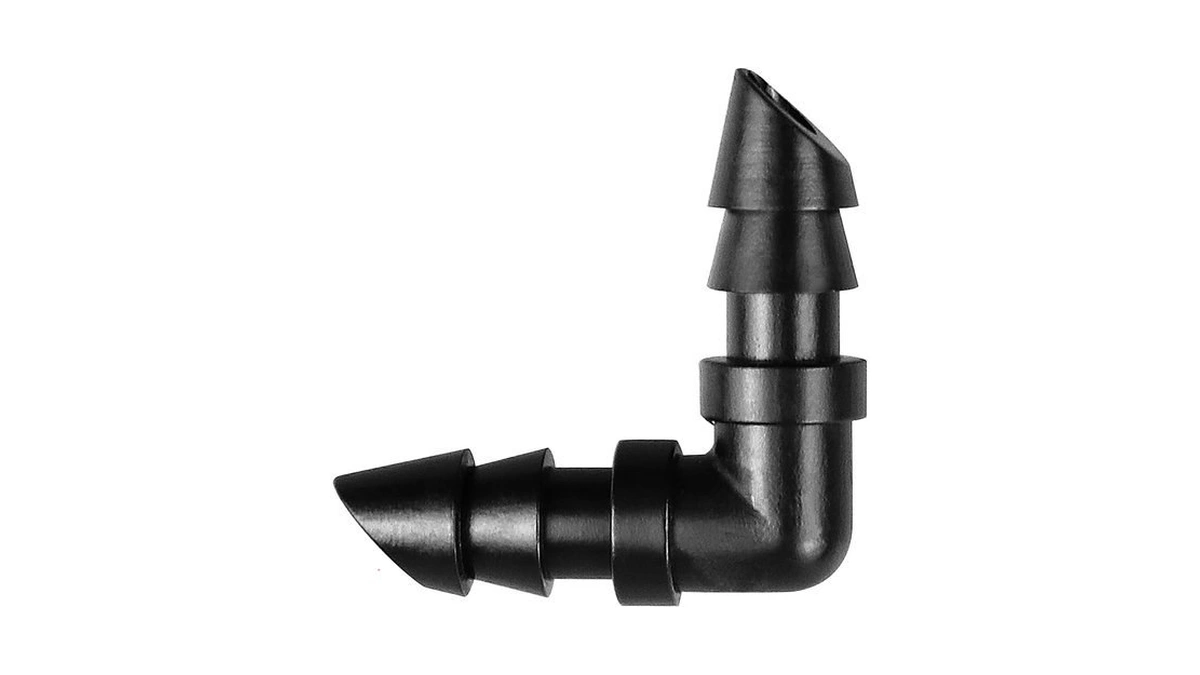 Jayee 50 Pack Drip Irrigation 1/4' Barbed Elbow Fittings, Barbed