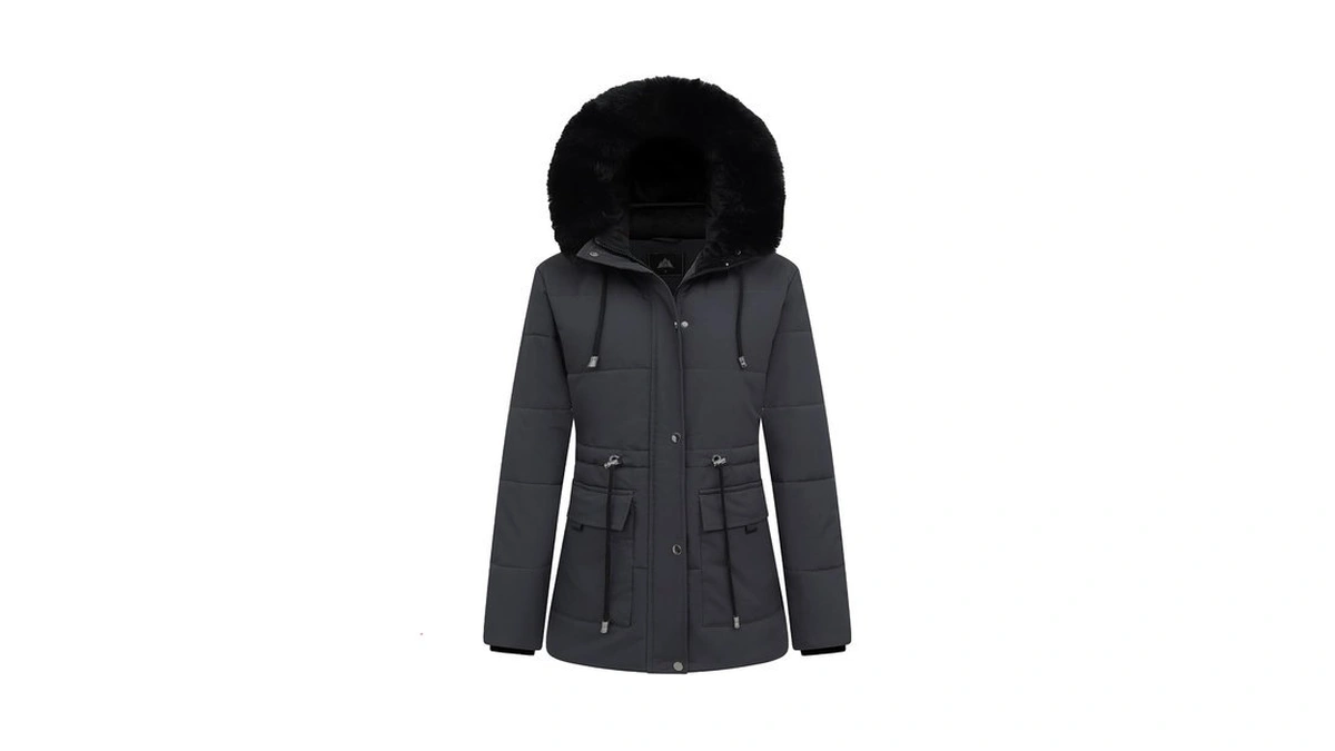 Moerdeng Women's Warm Winter Puffer Coat Thicken Fleece Lined Down