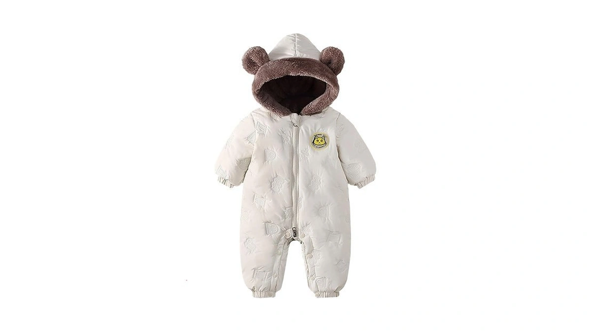 Jiamy Baby Snowsuit Newbron Hooded Winter Outfit Clothes Infant Warm