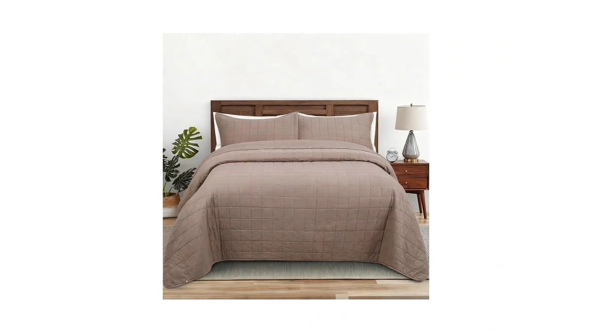 Quilt King Size Bedding Sets - 100% Cotton Lightweight Luxury
