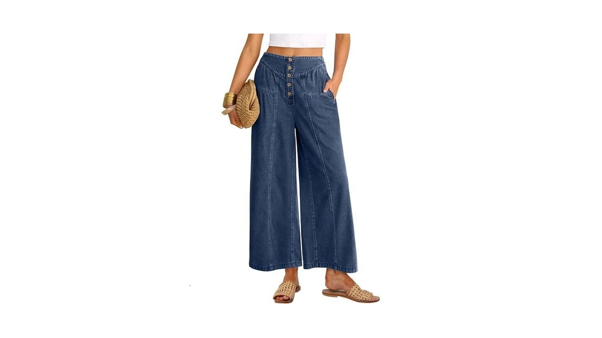 Anrabess Women Palazzo Jeans Amazon