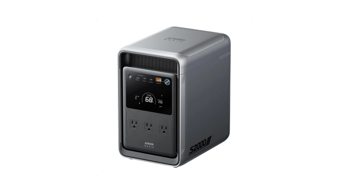 Anker Solix S2000 Portable Power Station, 2,010wh, 3,000w Peak, Home