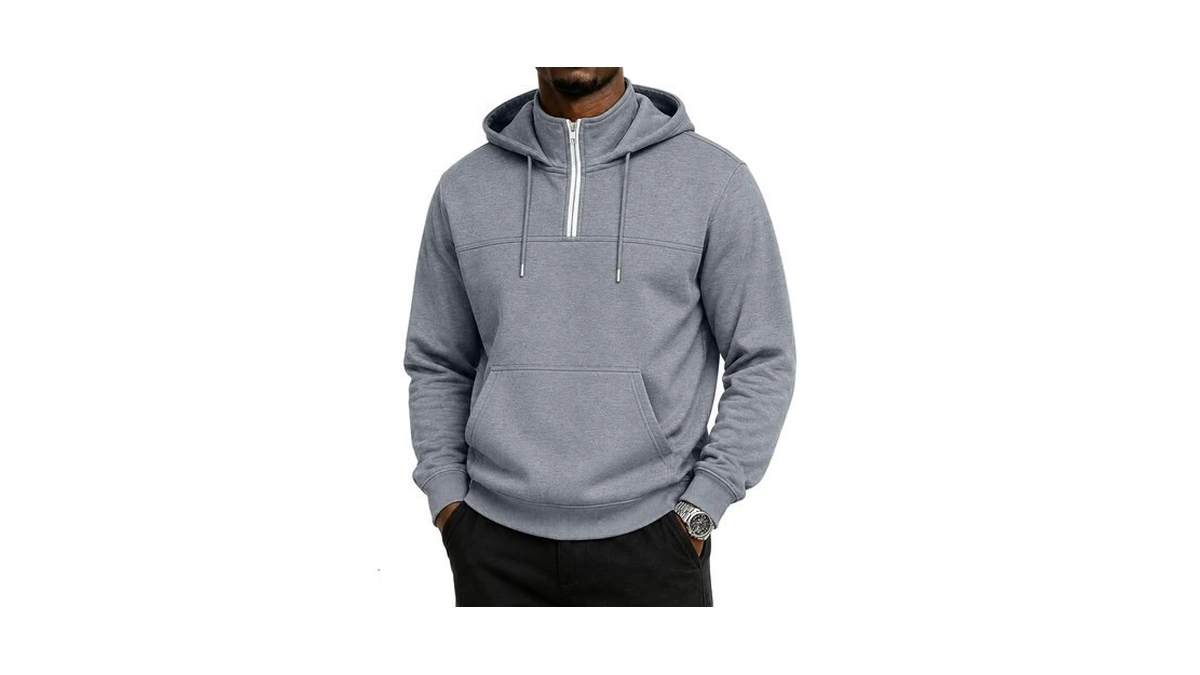 Amazon code: Mens Quarter Zip Pullover Casual Mock Ne