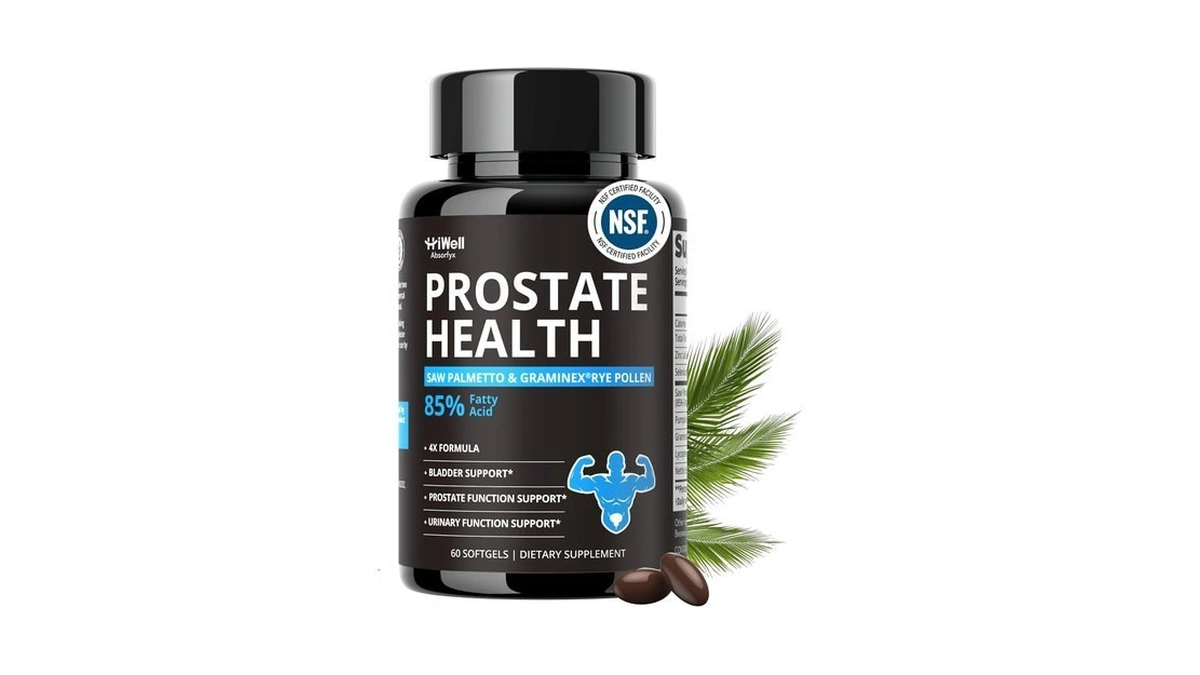 Hiwell Absorfyx Prostate Health Supplement For Men, 30-day Supply, 60