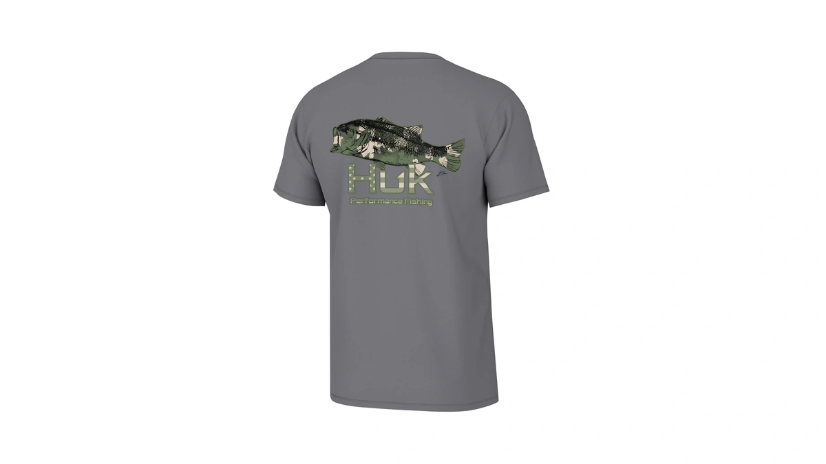 Huk Mens Kc Scott Short Sleeve Tee, Performance Fishing T-shirt,