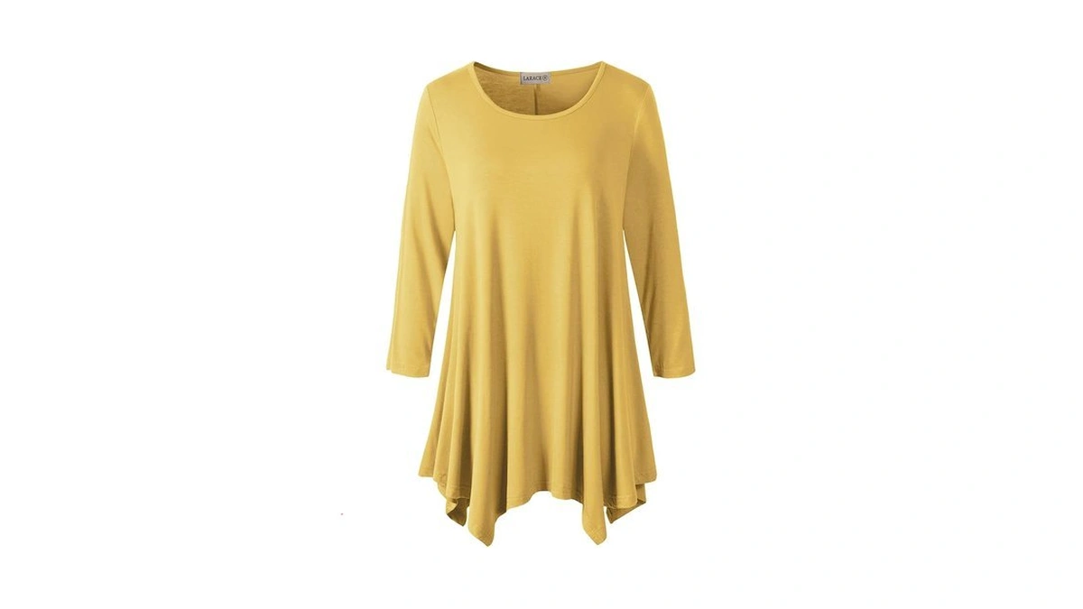 Larace Plus Size Tops For Women 3/4 Sleeve Tunic Tops