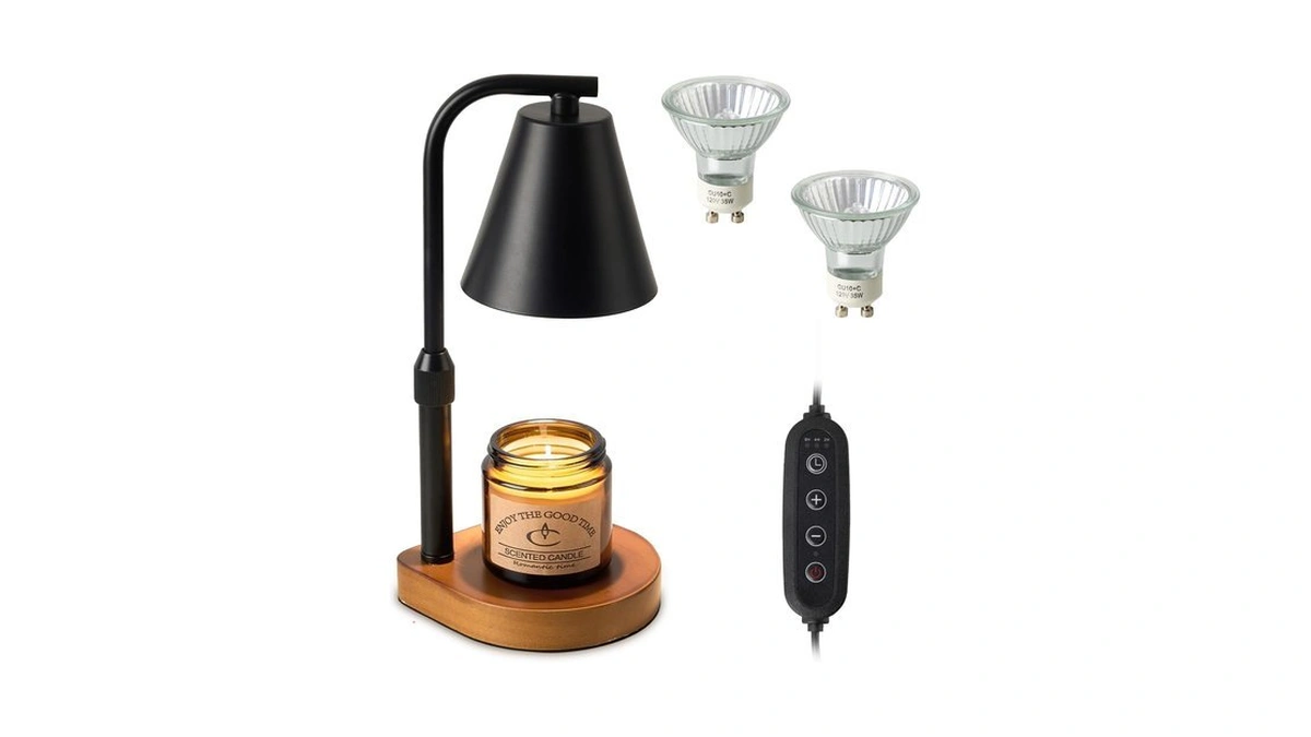 Electric Candle Warmer Lamp With Timer,4-level Dimmer,adjustable Height.