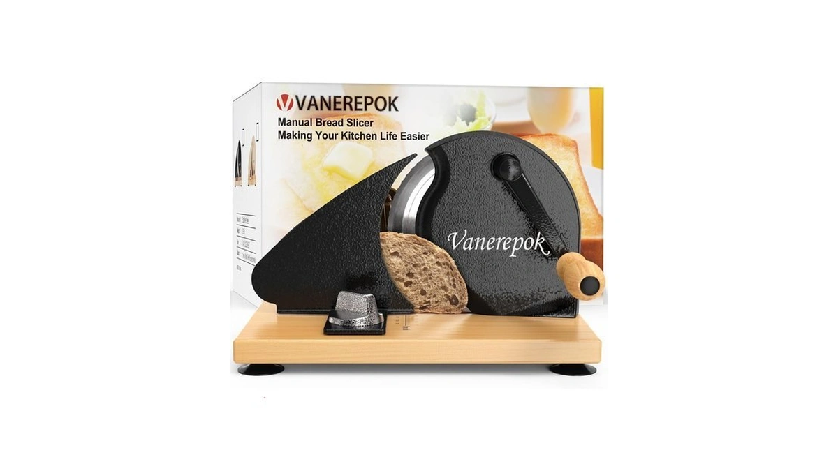Amazon : Vanerepok Manual Bread Slicer Adjustable