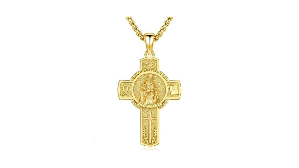 Xixles 925 Sterling Silver 14k Gold St Peregrine Of Cancer