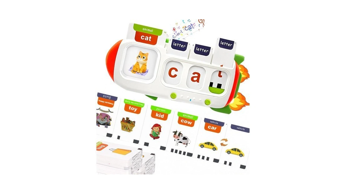 Cvc Word Spelling Game For Kids Ages 3-7, Talking Flash