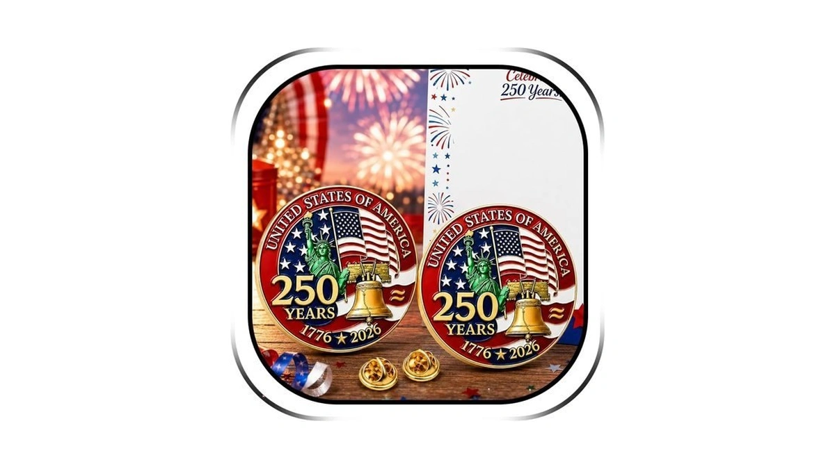 America 250 Anniversary Pin Patriotic Brooch Lapel Pin 4th Of