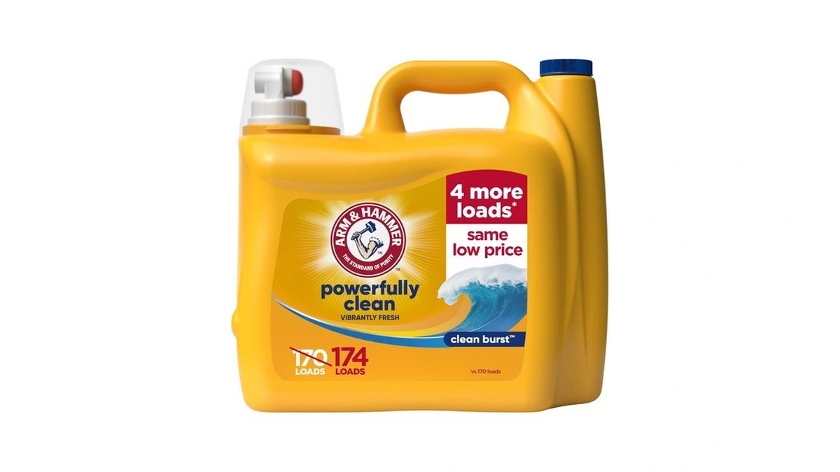 Arm & Hammer Liquid Laundry Detergent, Clean Burst Scent, 174