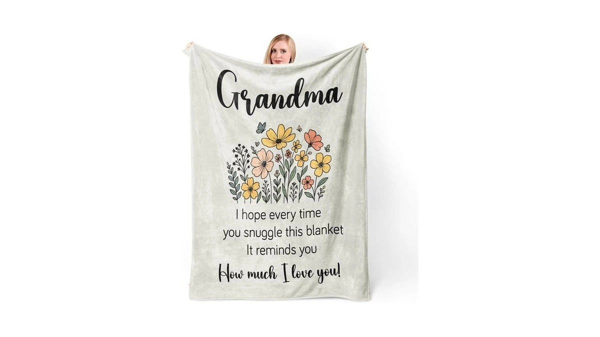 Forusgitss Grandma Gifts From Grandkids, Gifts For Grandma Throw Blanket