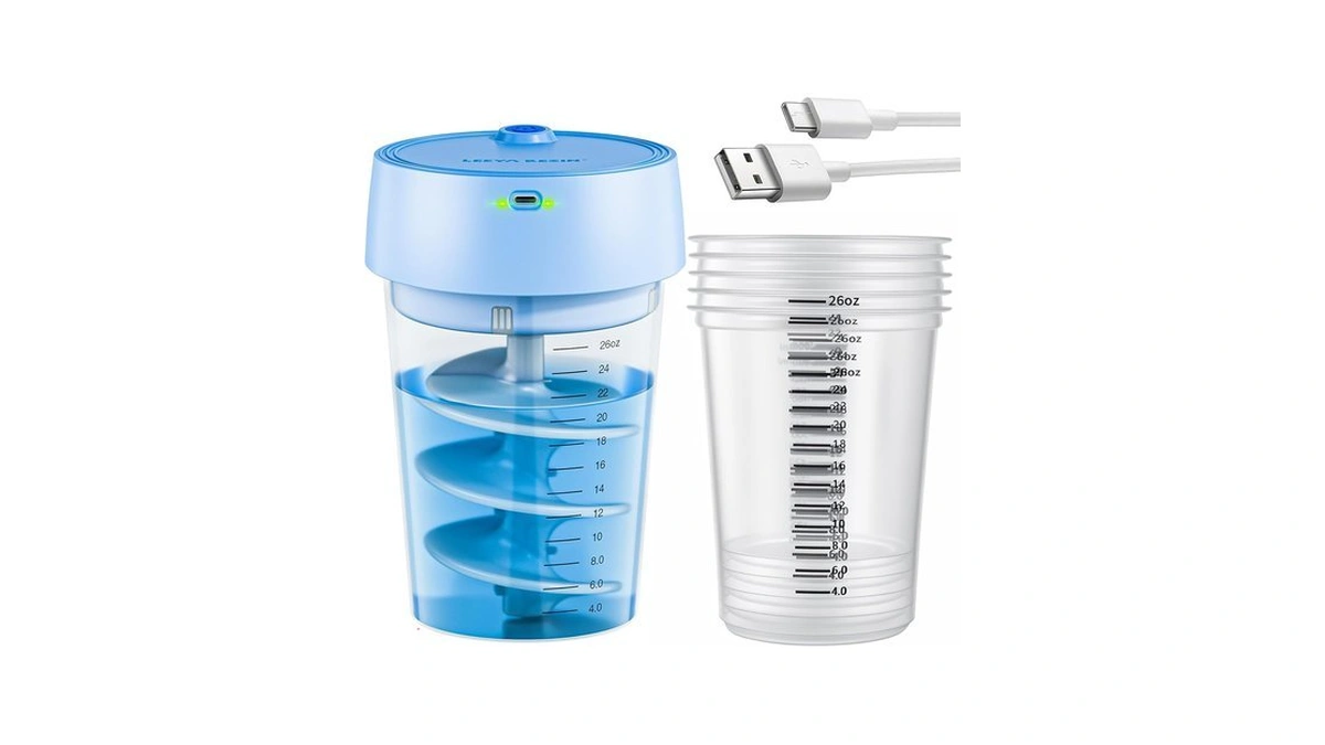 Leeya Resin Auto Resin Mixer With Peel-off Paddle For Epoxy