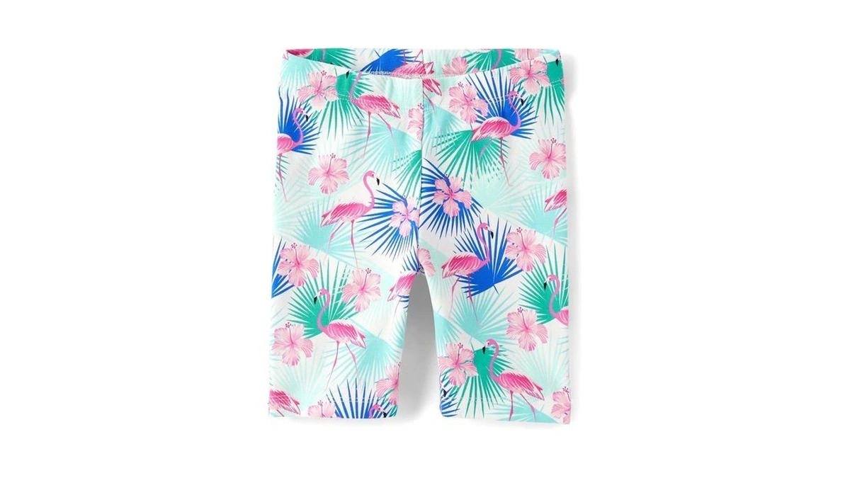Gymboree,girls,and Toddler Bike Shorts,12-18 Months,seaside Flamingos