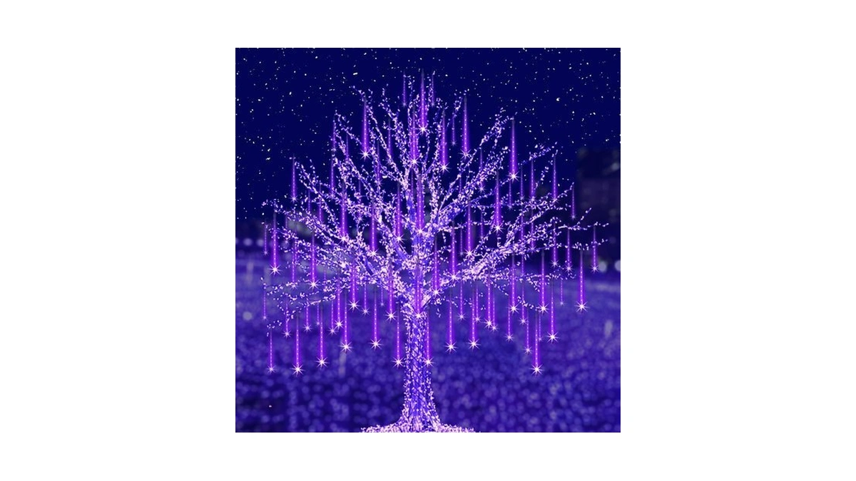Adecorty Halloween Lights Outdoor, Purple Halloween Decorations, Ul Plug
