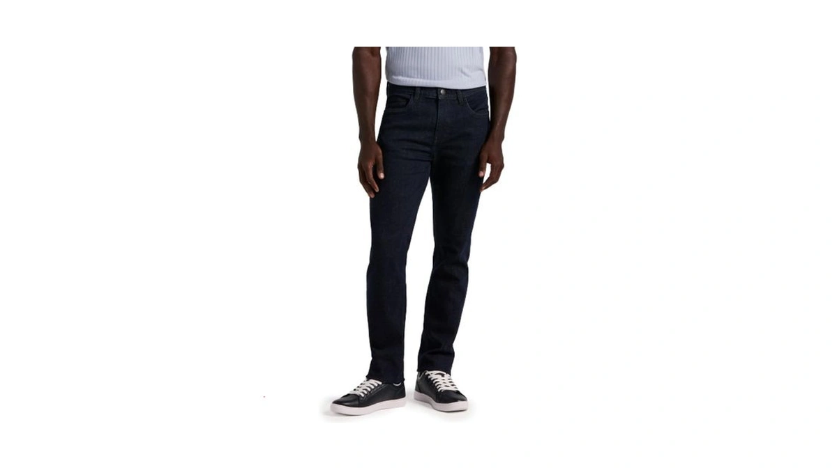 Perry Ellis Portfolio Men's Slim Fit Indigo Rinse 5-pocket Denim