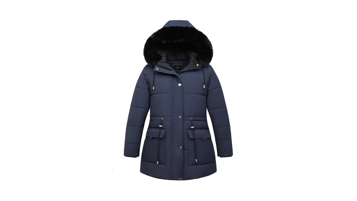 Pefflarge Women's Plus Size Down Coat Parka Jacket