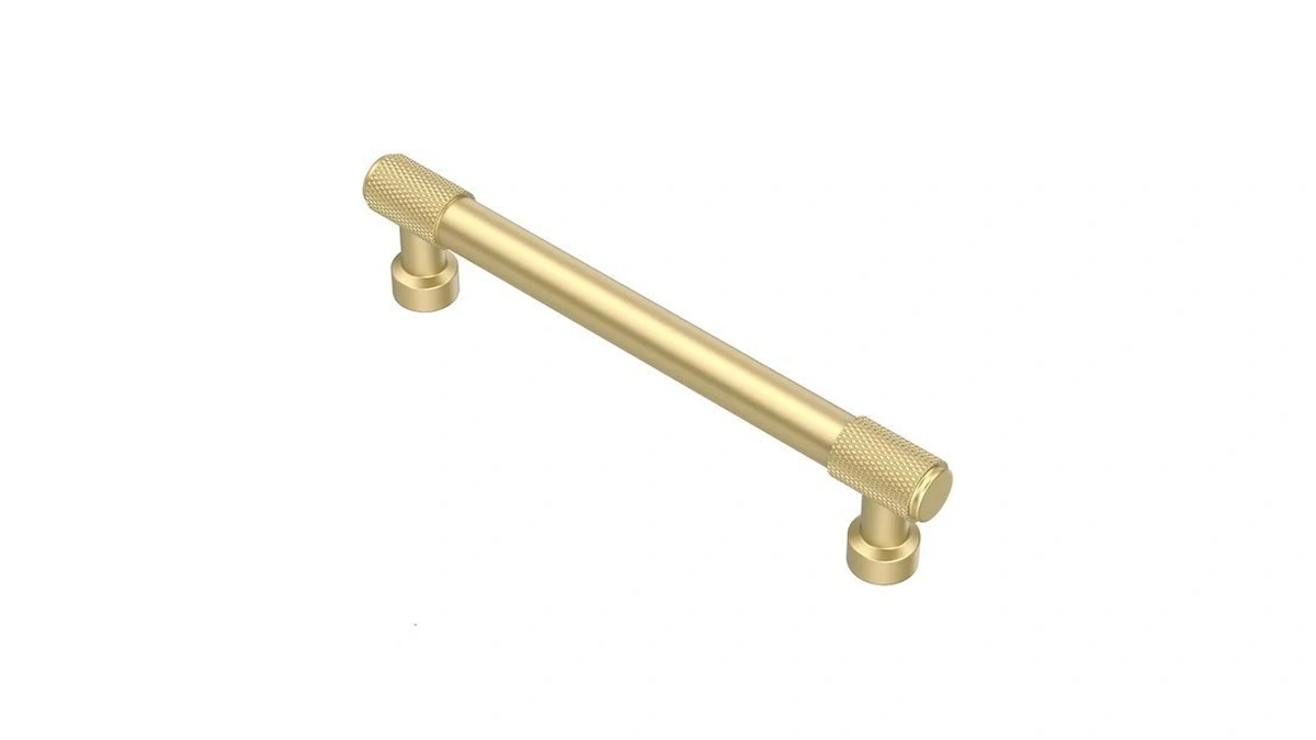 Alzassbg 5" Brushed Gold Cabinet Pulls And Handles 10 Pack,
