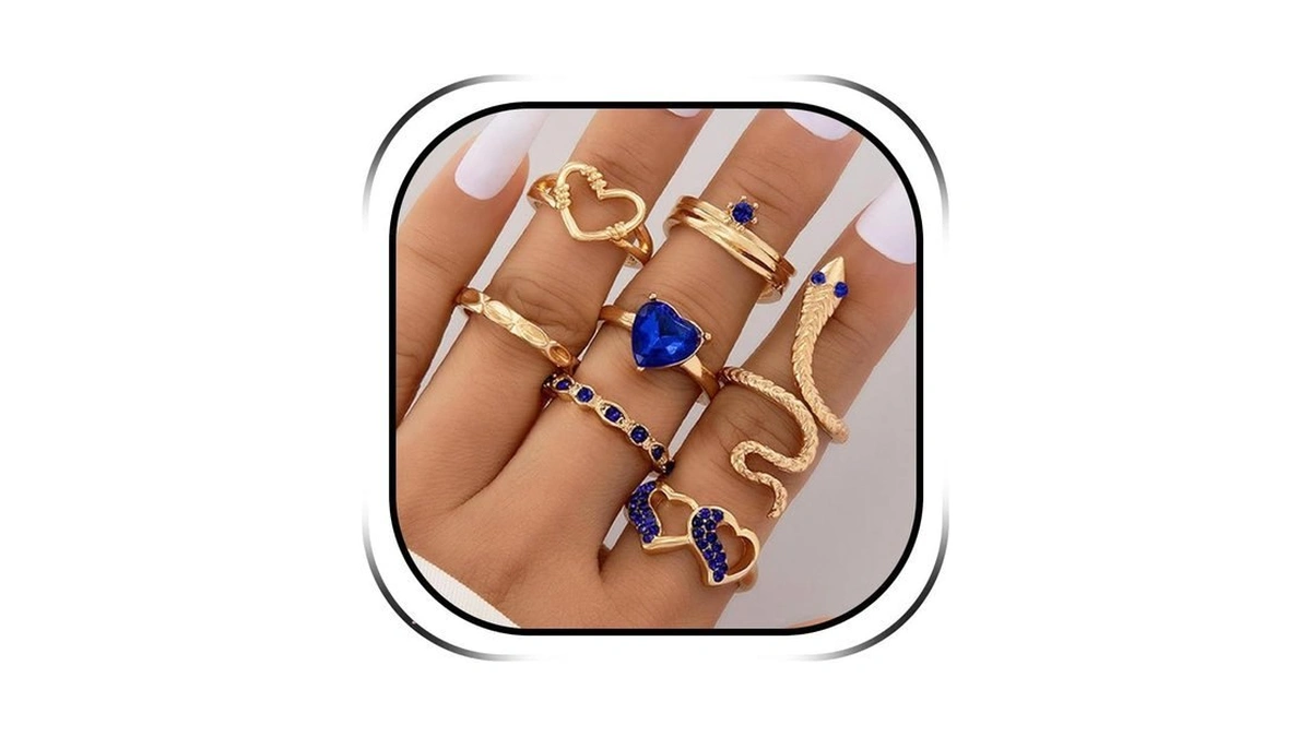 Dcfywl731 Snake Ring For Women Adjustable Vintage Stackable Reptile Serpent