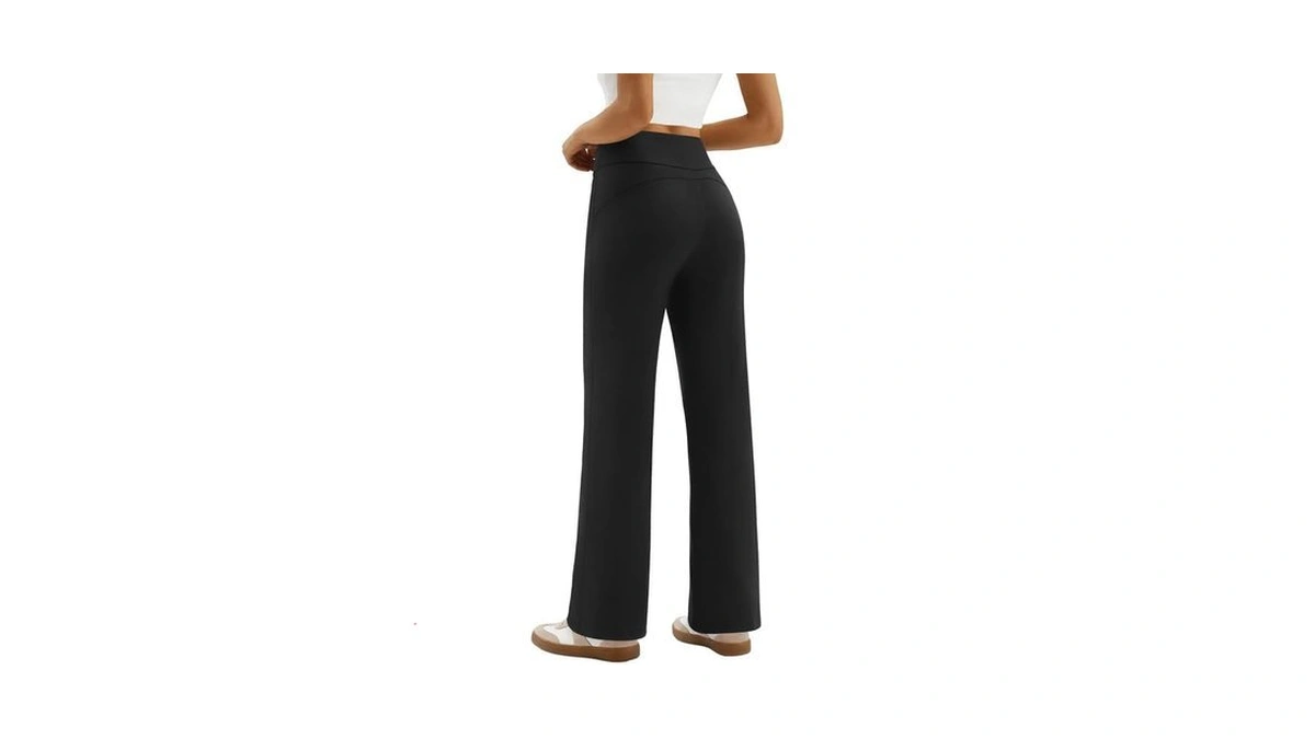 Keriffe Womens Wide Leg Yoga Pants High Waist Stretch Casual