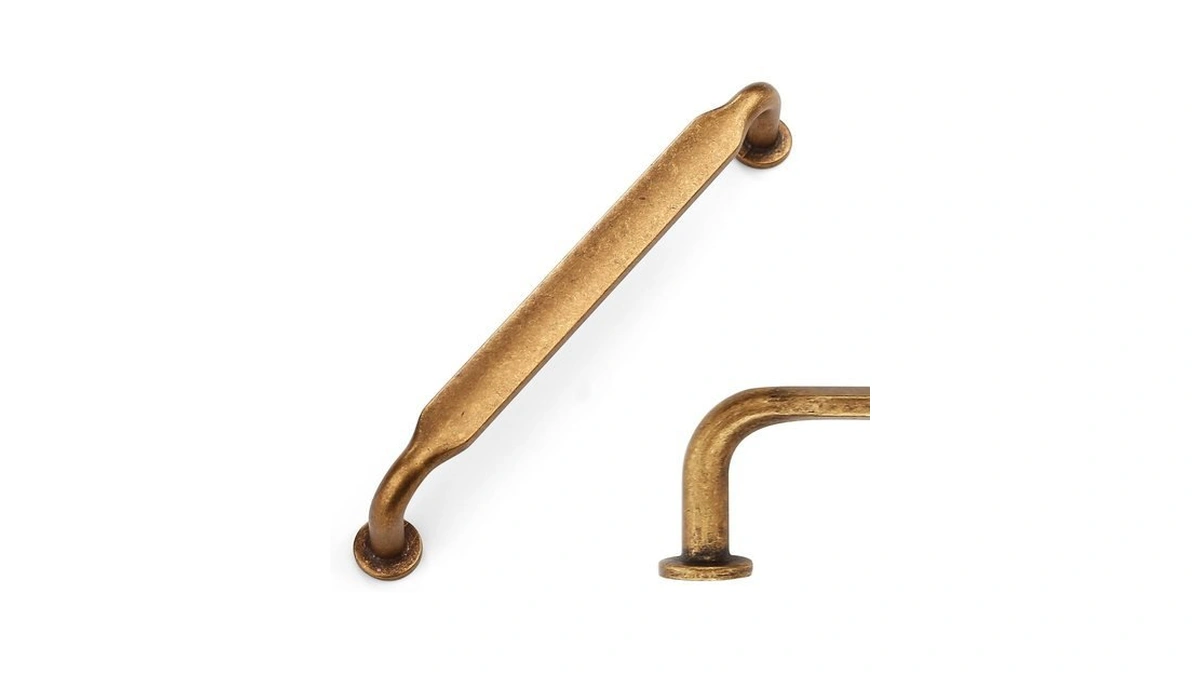 Amerdeco 10 Pack Antique Brass Cabinet Pulls 5"
