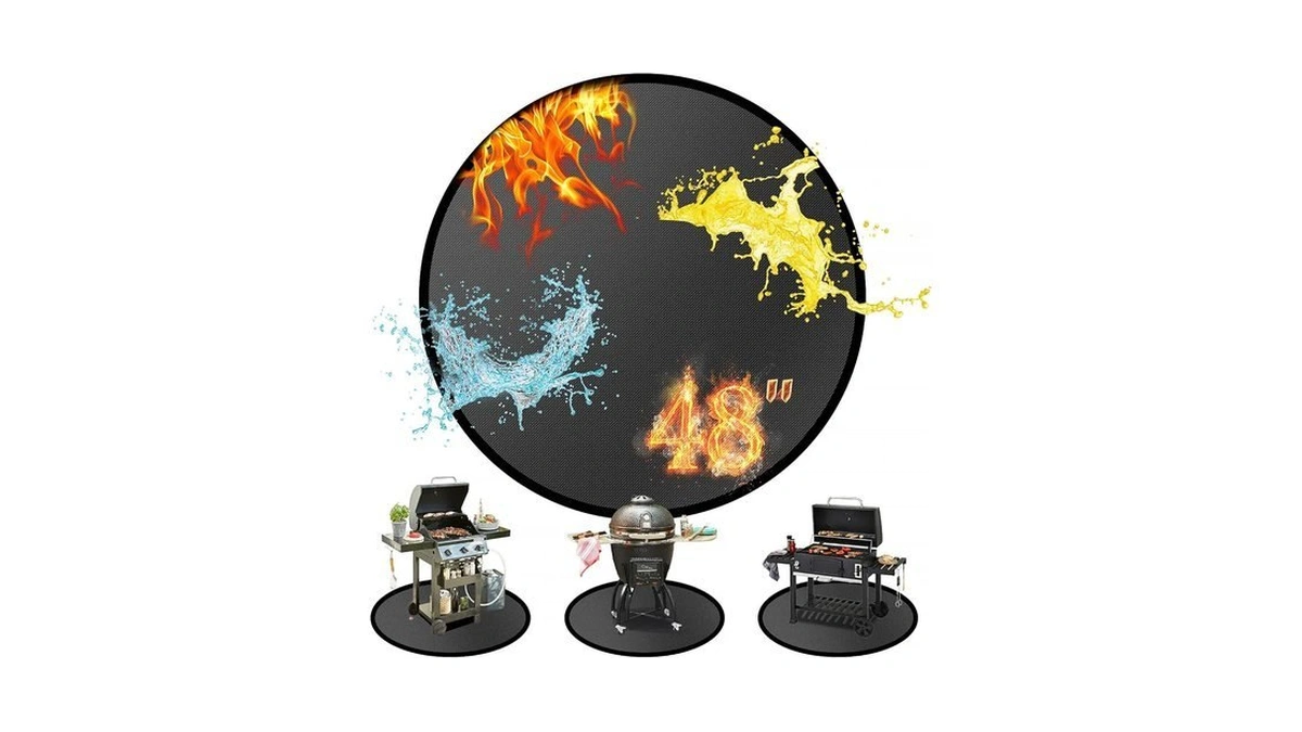 48" Round Fire Pit Mat For Solo Stove & Under