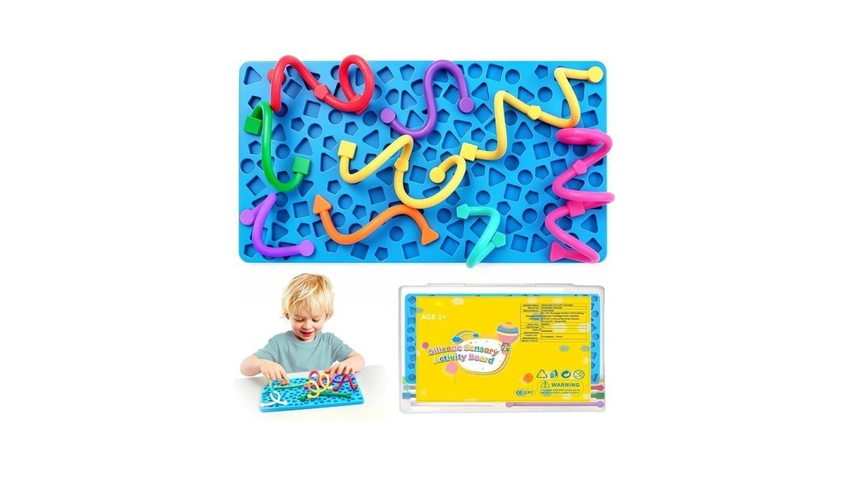 Sensory Activity Board Airplane Travel Essentials Fidget Toys For Toddlers