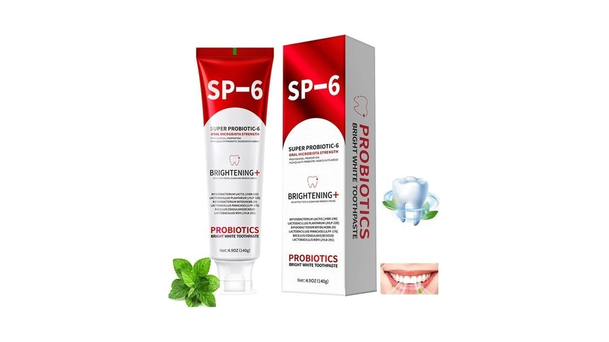 Sp-6 Probiotics Whitening Toothpaste, With 6 Probiotics Enhanced Formula Brightening